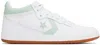 Converse Lace-up High-top Casual Shoes In White/sticky Aloe/gu