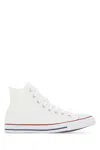 Converse White Canvas Chuck Taylor Hi Sneakers In Multi