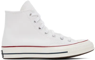 Converse White Chuck 70 High Top Sneakers In White/garnet/egret