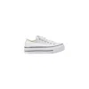Converse White Leather Platform Sneakers In White