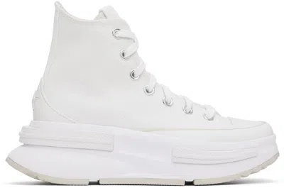 Converse Run Star Legacy Cx Sneakers In White With Ecru Detail