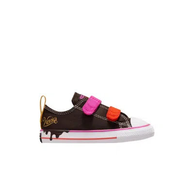 Pre-owned Converse Willy Wonka X Chuck Taylor All Star Easy On Low Td 'chocolate Drip' | Brown | Infant Size 7