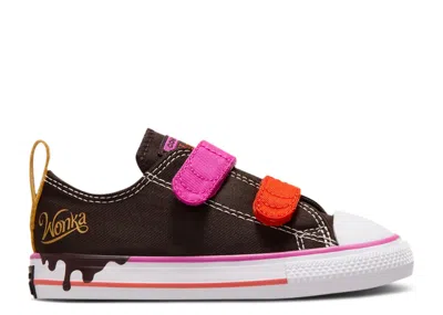 Converse Babies'  Willy Wonka X  Chuck Taylor All Star Easy On Low Td 'chocolate Drip' In Brown