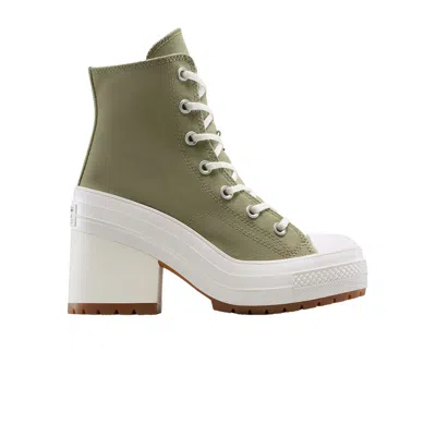 Pre-owned Converse Wmns Chuck 70 De Luxe Heel High 'light Field Surplus' | Green | Women's Size 9