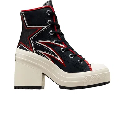 Pre-owned Converse Wmns Chuck 70 De Luxe Heel High 'moto' In Black