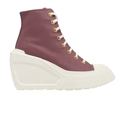 Pre-owned Converse Wmns Chuck 70 De Luxe Wedge Platform High 'saddle' In Pink