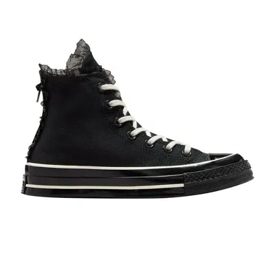 Pre-owned Converse Wmns Chuck 70 Hi 'black Ruffles & Bows' | Women's Size 8.5
