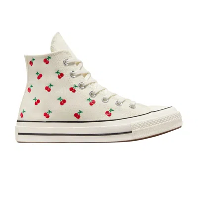 Pre-owned Converse Wmns Chuck 70 High 'cherries' | Cream | Women's Size 5