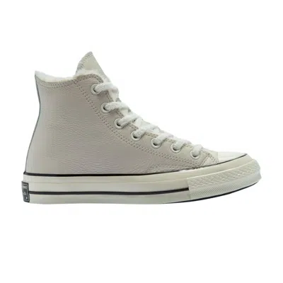 Pre-owned Converse Wmns Chuck 70 High 'cozy Club - Lt Orewood Brown' In Grey