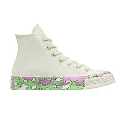Pre-owned Converse Wmns Chuck 70 High 'crafted Florals' In Cream