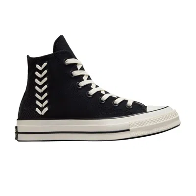 Pre-owned Converse Wmns Chuck 70 High 'crafted Laces - Black Egret' | Women's Size 10