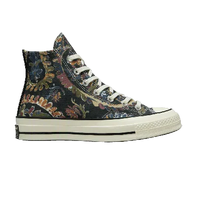 Pre-owned Converse Wmns Chuck 70 High 'fall Florals - Black'