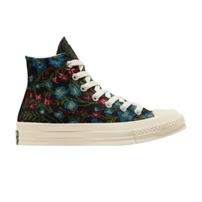 Pre-owned Converse Wmns Chuck 70 High 'floral Tapestry' In Black