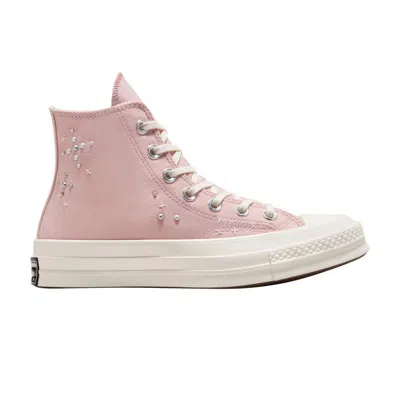 Pre-owned Converse Wmns Chuck 70 High 'pearls & Studs - Flush Stone' In Pink