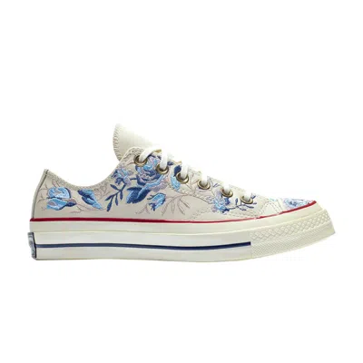 Pre-owned Converse Wmns Chuck 70 Low 'parkway Floral Embroidery' In Cream