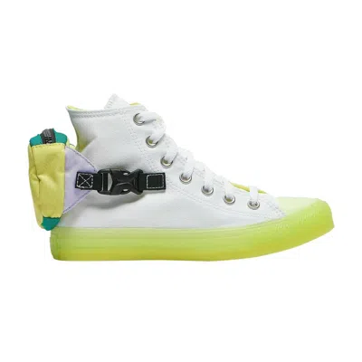 Pre-owned Converse Wmns Chuck Taylor All Star Buckle Up High 'white Volt' | Women's Size 5.5