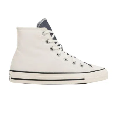 Pre-owned Converse Wmns Chuck Taylor All Star High 'denim Fashion - Egret' In Tan