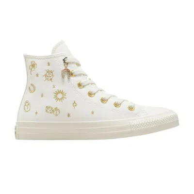 Pre-owned Converse Wmns Chuck Taylor All Star High 'luck Charms - Vintage White Gold' | Cream | Women's Size 6
