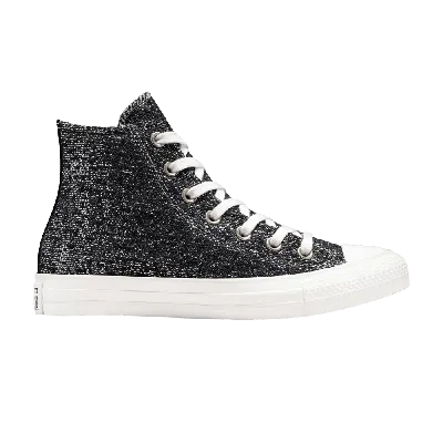 Pre-owned Converse Wmns Chuck Taylor All Star High 'metallic Shimmer - Black'