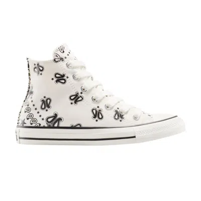 Pre-owned Converse Wmns Chuck Taylor All Star High 'paisley' | White | Women's Size 9