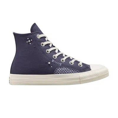 Pre-owned Converse Wmns Chuck Taylor All Star High 'pearls & Studs - Shadow Purple' | Women's Size 8.5