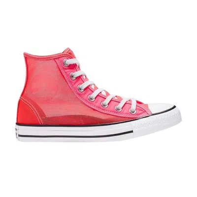 Pre-owned Converse Wmns Chuck Taylor All Star High 'see Thru - Racer Pink'