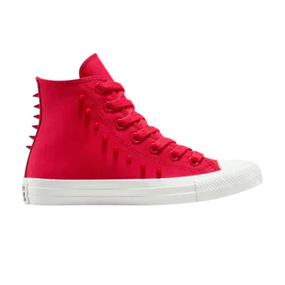 Pre-owned Converse Wmns Chuck Taylor All Star High 'spikes' | Red | Women's Size 6.5