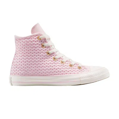 Pre-owned Converse Wmns Chuck Taylor All Star Knit High 'sugar Berry' | Pink | Women's Size 5