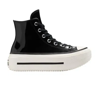 Pre-owned Converse Wmns Chuck Taylor All Star Lift Double Stack Platform High 'black Patent Leather' | Women's