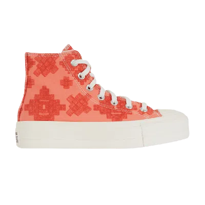 Pre-owned Converse Wmns Chuck Taylor All Star Lift High 'bright Madder' In Orange