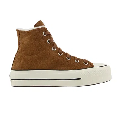 Pre-owned Converse Wmns Chuck Taylor All Star Lift High 'clove Brown'