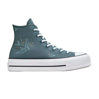 Pre-owned Converse Wmns Chuck Taylor All Star Lift High 'tiny Tattoos'