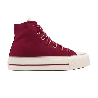 Pre-owned Converse Wmns Chuck Taylor All Star Lift High 'year Of The Dragon' In Red