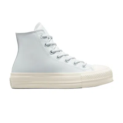 Pre-owned Converse Wmns Chuck Taylor All Star Lift Lux Workwear High 'moonbathe' In Blue