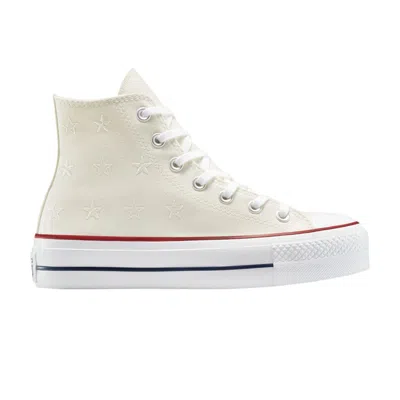 Pre-owned Converse Wmns Chuck Taylor All Star Lift Platform 'archive Stars' | White | Women's Size 7.5