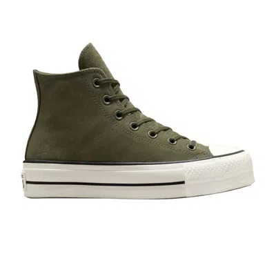 Pre-owned Converse Wmns Chuck Taylor All Star Lift Platform High 'colorful Suede - Utility'