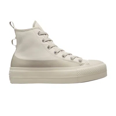 Pre-owned Converse Wmns Chuck Taylor All Star Lift Platform High 'desert Sand' In Cream