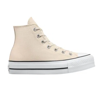 Pre-owned Converse Wmns Chuck Taylor All Star Lift Platform High 'natural Ivory' In Cream