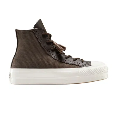 Pre-owned Converse Wmns Chuck Taylor All Star Lift Platform High 'tassels' | Brown | Women's Size 8