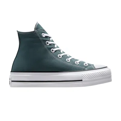 Pre-owned Converse Wmns Chuck Taylor All Star Lift Platform High 'true Nature' | Green | Women's Size 10.5