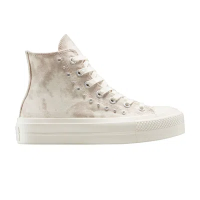 Pre-owned Converse Wmns Chuck Taylor All Star Lift Platform High 'washed Denim' | Cream | Women's Size 11