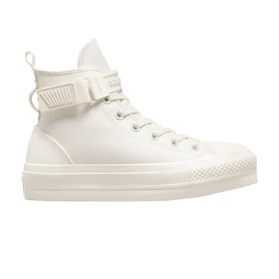 Pre-owned Converse Wmns Chuck Taylor All Star Lift Platform Hike High 'vintage White'