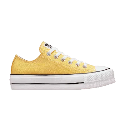Pre-owned Converse Wmns Chuck Taylor All Star Lift Platform Low 'butter Yellow'