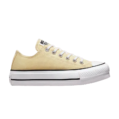 Pre-owned Converse Wmns Chuck Taylor All Star Lift Platform Low 'seasonal Color - Lemon Drop' In Yellow