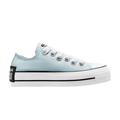 Pre-owned Converse Wmns Chuck Taylor All Star Lift Platform Low 'sketch - Winter Slay' | Blue | Women's Size 8