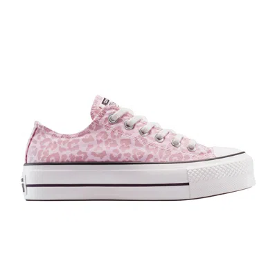 Pre-owned Converse Wmns Chuck Taylor All Star Lift Platform Low 'sugar Berry Leopard' | Pink | Women's Size 6.