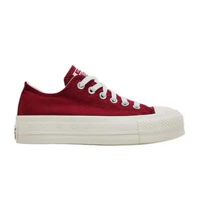 Pre-owned Converse Wmns Chuck Taylor All Star Lift Platform Low 'valentine's Day 2025' | Red | Women's Size 10