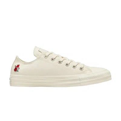 Pre-owned Converse Wmns Chuck Taylor All Star Low 'embroidered Bouquets' In Cream