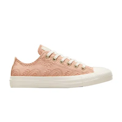 Pre-owned Converse Wmns Chuck Taylor All Star Low 'embroidered Florals' | Pink | Women's Size 8