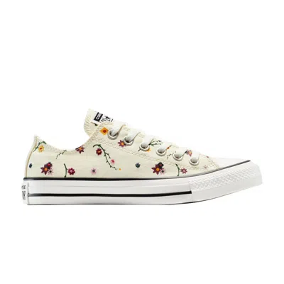 Pre-owned Converse Wmns Chuck Taylor All Star Low 'floral' | Cream | Women's Size 8 In White